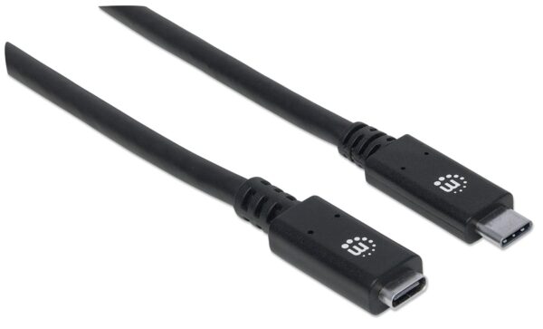 Cavo prolunga USB 3.2 Gen 2 SuperSpeed+ USB-C™ Maschio/Femmina 0,5m Nero - immagine 3