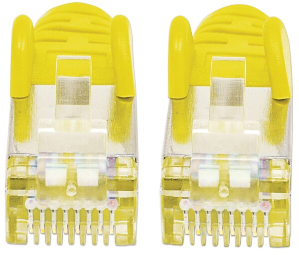Cavo Patch Cat.7 Plug RJ45 6A S/FTP LSZH 0.5m Giallo - immagine 3