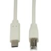 Cavo HighSpeed USB-C™ Maschio/USB-B Maschio 1m Grigio - immagine 2