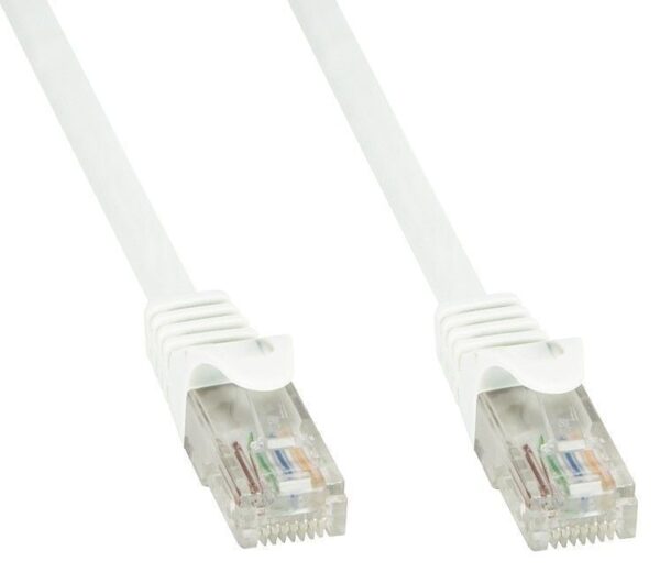 Cavo di Rete Patch in Rame Cat.6 Bianco UTP 0,3 metri - immagine 3