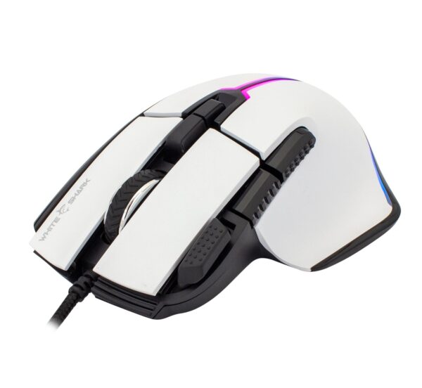Mouse Gaming RGB USB 12000 dpi 9 Tasti Bianco Marrok - immagine 3