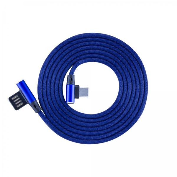 Cavo USB Angolato 90° USB A/USB-C 1.5m Blu - immagine 3