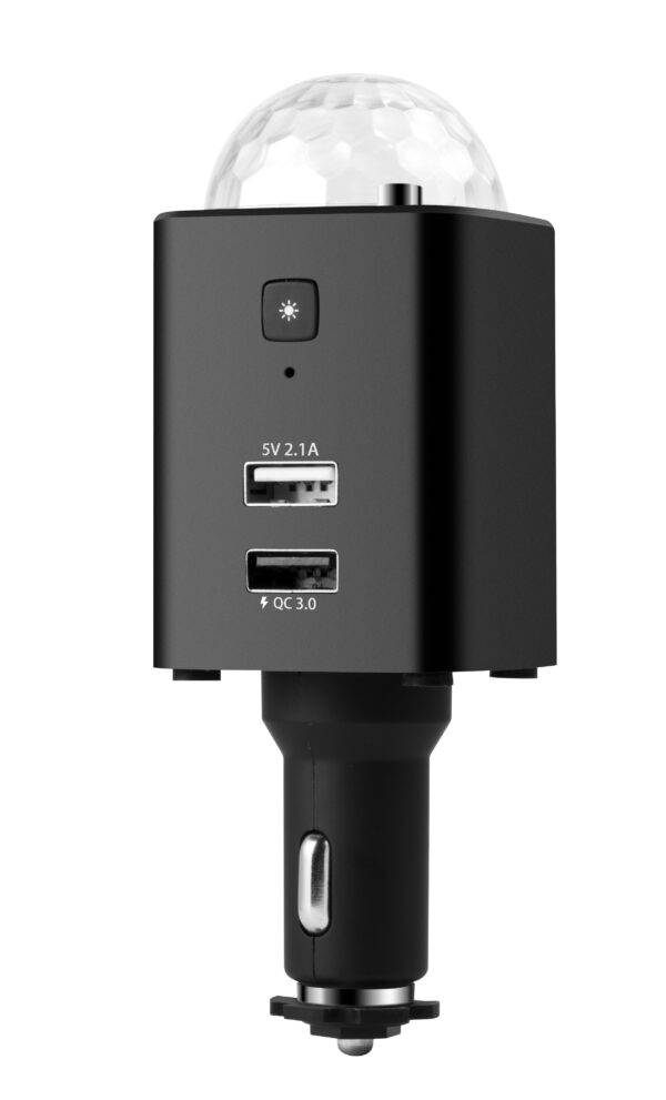 Caricatore da Auto USB-C™ con Luce Disco TX-159 - immagine 3