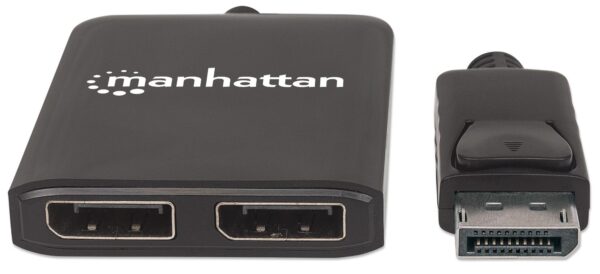 Splitter Hub DisplayPort a 2 Monitor DisplayPort MST 4K@30Hz video UHD - immagine 3