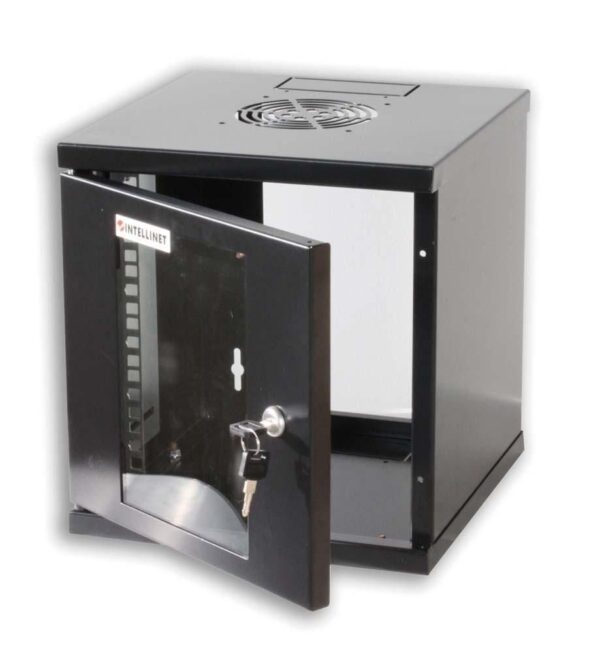 Armadio Rack 10'' a muro 6 unità Nero - immagine 3