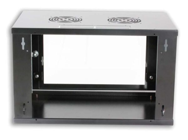 Armadio Rack 19'' a muro 10 unità prof. 400 Nero Assemblato - immagine 3