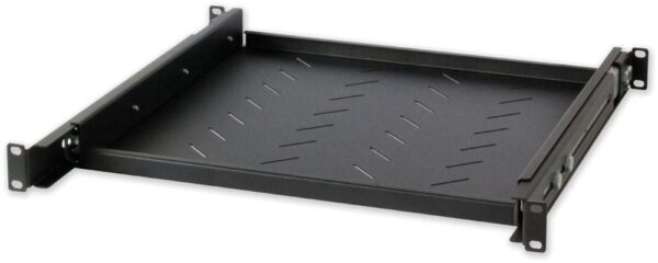 Mensola per Rack 19'' Estraibile da 1H 615mm Nera - immagine 2