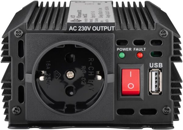 Alimentatore da Auto DC/AC 300W da 12V a 230V con porta USB - immagine 3