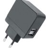 Caricatore 2 USB 2,1A Compatto Spina Europea 2 pin Nero - immagine 3