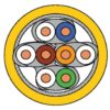 Matassa S/FTP Cavo Cat.7A 100m Rigido PIMF Giallo - immagine 3