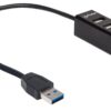 Hub USB 3.0/2.0 Combo 4 porte Nero - immagine 3