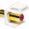 Adattatore Keystone RCA/F F/F Rosso - immagine 3