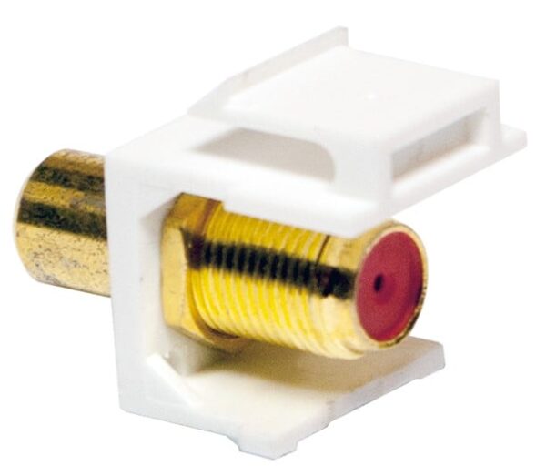 Adattatore Keystone RCA/F F/F Rosso - immagine 3