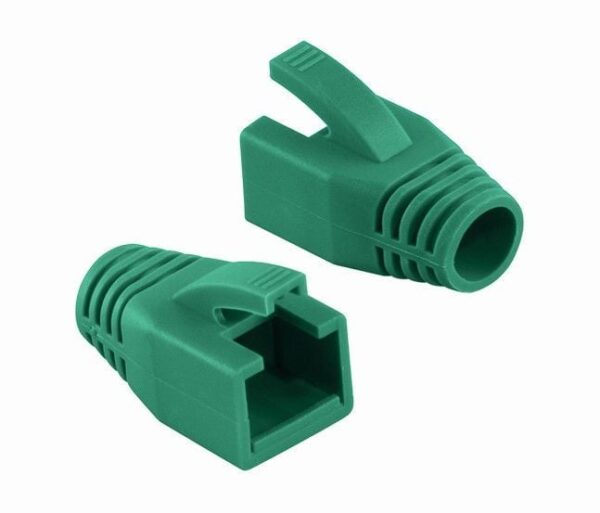 Copriconnettore per Plug RJ45 Cat.6 8mm Verde - immagine 3