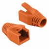 Copriconnettore per Plug RJ45 Cat.6 8mm Arancione - immagine 3