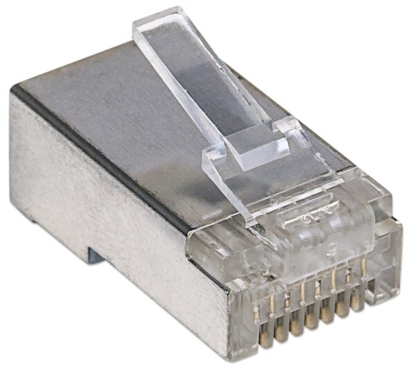 Confezione 100 Plug Modulari Pro Line RJ45 Cat.5e STP - immagine 3