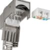 Frutto Keystone RJ45 Cat6 STP Schermato 250MHz SNAP-IN - immagine 3