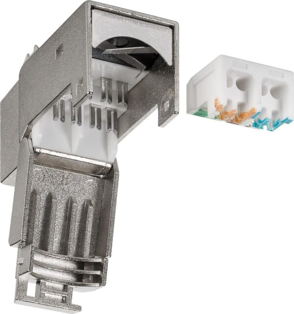 Frutto Keystone RJ45 Cat6 STP Schermato 250MHz SNAP-IN - immagine 3