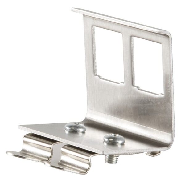 Adattatore per Moduli Keystone 2xRJ45 per guida DIN - immagine 2