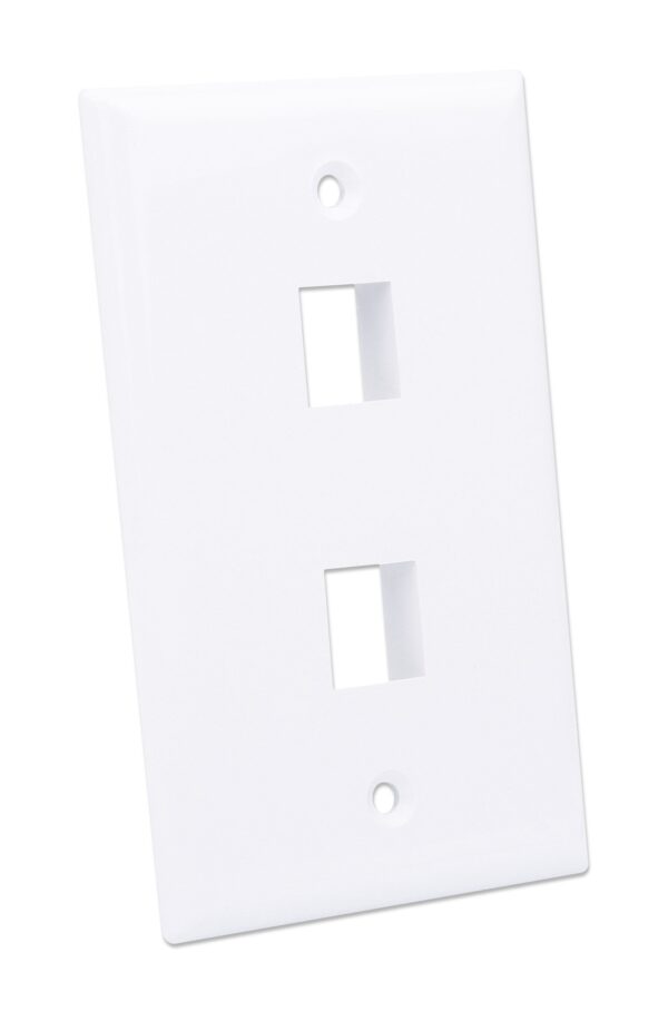 Placca Porta Frutti 2 Posti Mod.503 Bianco - immagine 2