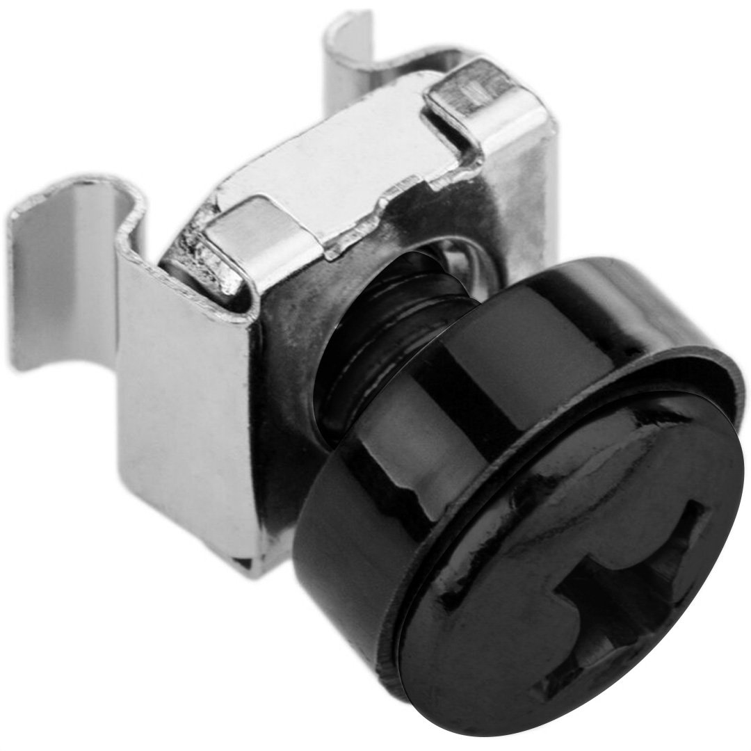 Kit Set 50 Viti 50 Dadi e 50 Rondelle per Montaggio Rack Nero - immagine 3