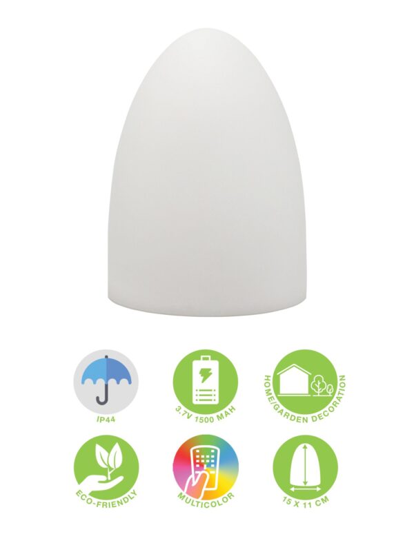 Lampada LED Multicolore di forma Ovale - immagine 3