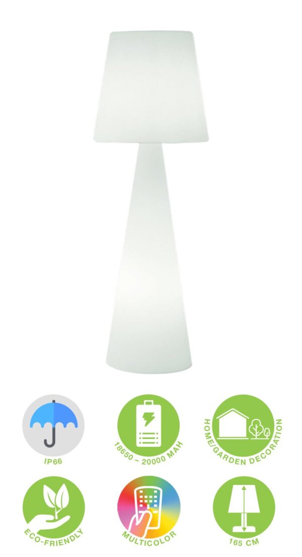 Lampada LED RGB da Pavimento Multicolor 16 Colori Regolazione Intensità IP66 - immagine 3