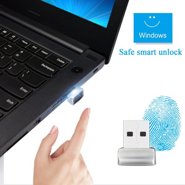 Lettore di Impronte Digitali Fingerprint USB 2.0 con Sensore a 360 gradi - immagine 3