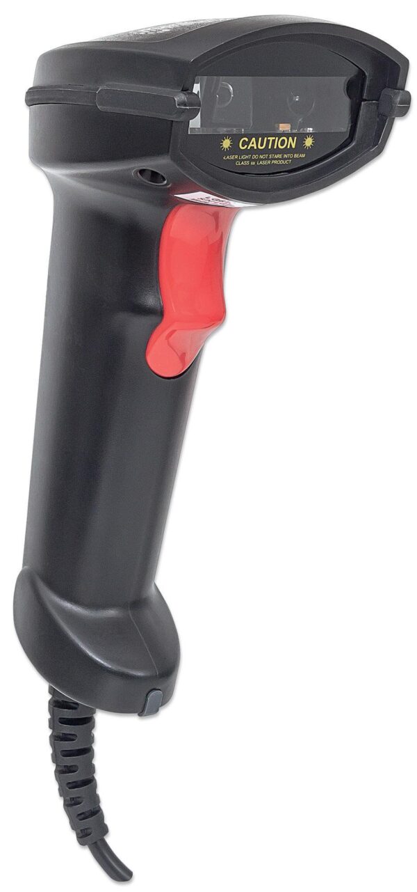 Lettore Laser Barcode Professionale USB Nero - immagine 3