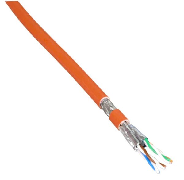 Matassa S/FTP Cavo Cat. 7A Rame 1200MHz B2ca 100m Rigido B2ca Arancione - immagine 3
