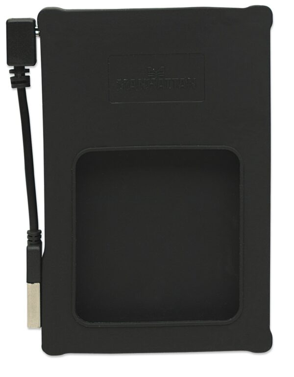 Box esterno 2.5'' SATA USB2.0 Silicone Nero - immagine 3