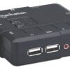 KVM Switch 2 Porte USB/Audio Nero - immagine 3