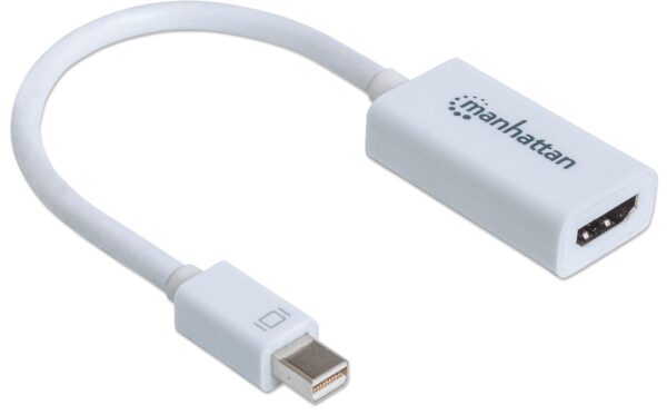 Adattatore Mini DisplayPort a HDMI Passivo Bianco - immagine 3