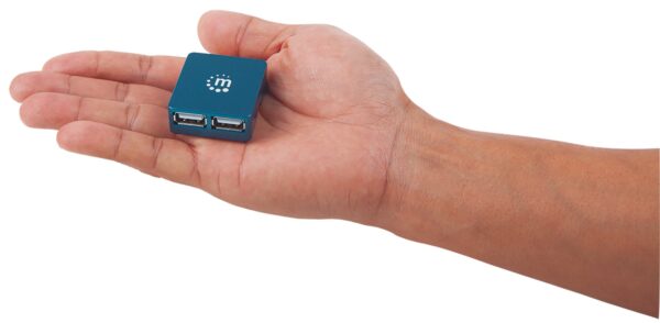 Micro USB Hub 2.0 4 porte, attivo - immagine 3