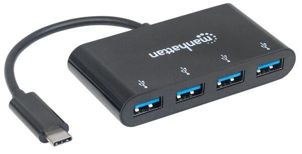Hub USB-C™ 3.1 SuperSpeed 4 Porte USB-A 3.0 Femmina Nero - immagine 3