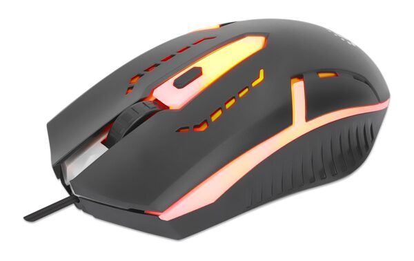 Mouse Ottico Gaming USB 1500dpi Retroilluminazione LED RGB - immagine 3