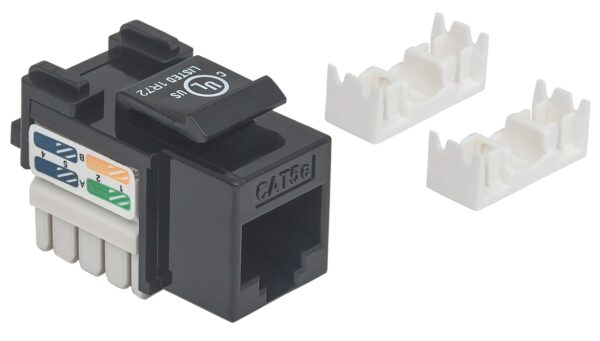 Frutto Keystone RJ45 Cat5e UTP Nero - immagine 3