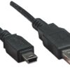Cavo USB 2.0 A maschio/mini B 5 pin maschio 3 m Nero - immagine 3