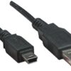 Cavo USB 2.0 A maschio/mini B 5 pin maschio 1 m Nero - immagine 3