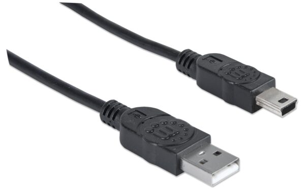 Cavo USB 2.0 A maschio/mini B 5 pin maschio 1,8 m Nero - immagine 3