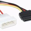 Cavo alimentazione SATA Molex 4pin M/SATA 15pin F - immagine 3