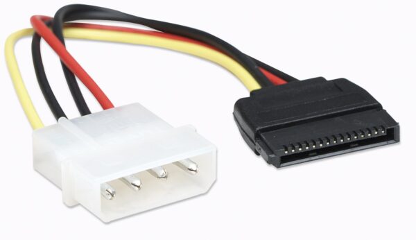 Cavo alimentazione SATA Molex 4pin M/SATA 15pin F - immagine 3