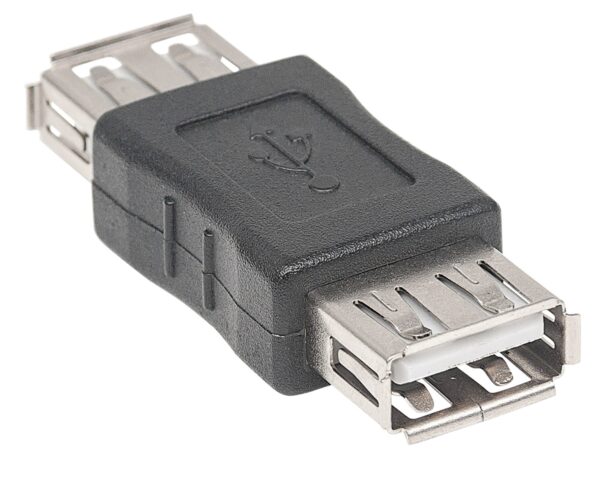 Adattatore USB-A Femmina USB-A Femmina Nero - immagine 2