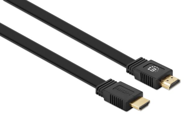 Cavo HDMI High Speed With Ethernet Piatto 2m nero - immagine 3