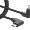 Cavo di Ricarica USB-C™ a USB-C™ 1m Spiralato Nero - immagine 3