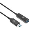 Cavo Ottico Attivo USB 3.2 Gen 2 SuperSpeed+ Active Optical Cable USB A M/F 30m - immagine 3