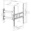 Staffa a Muro per TV LED LCD 32-55'' Full Motion - immagine 3