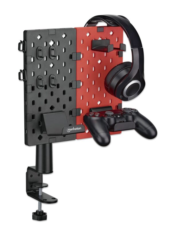 Organizer da Scrivania con Pannello Forato e Supporto per Accessori - immagine 3