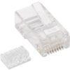 Confezione 100 Plug RJ45 UTP per Cavo Rigido Cat.6 - immagine 3
