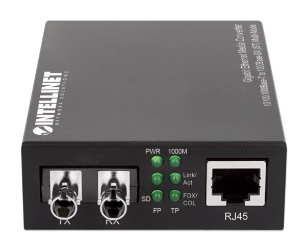 Media Converter Gigabit Ethernet Fibra ST Multimodale - immagine 3